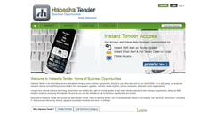 Desktop Screenshot of habeshatender.com